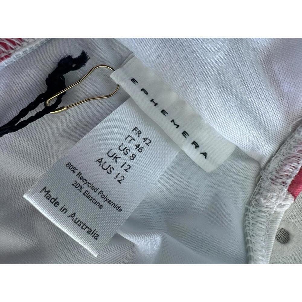 EPHEMERA ARCADIA FLOUNCE BRA Bikini Top $178 NWT 42 8 Medium Tuckernuck - Picture 8 of 8